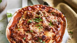 Homemade lasagne