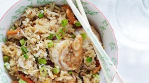 Nasi goreng met scampi's