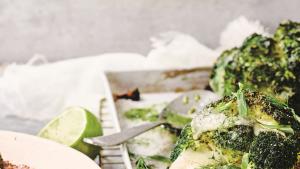 Broccoli hasselback met mozzarella