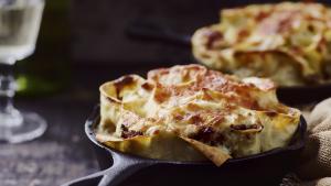 Lasagnerolletjes met broccoli, mascarpone en gehakt