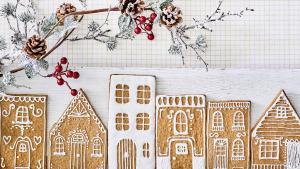 Winterdorp van speculaas