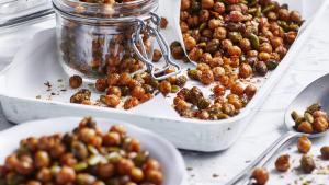 Pittige kikkererwten en bonen uit de airfryer