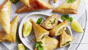 Filodriehoekjes met bloemkool uit de airfryer