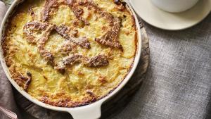 Aardappelgratin met oesterzwammen