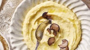 Aardappelmousseline met truffel