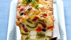 Cake met feta en paprika