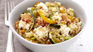 Salade de quinoa aux légumes poêlés