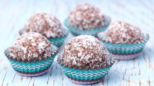 Chocoladetruffels met kokos