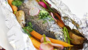 Forel in papillot