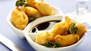 Tempura van mosselen