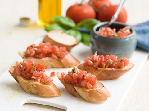 bruschetta met tomatensalsa