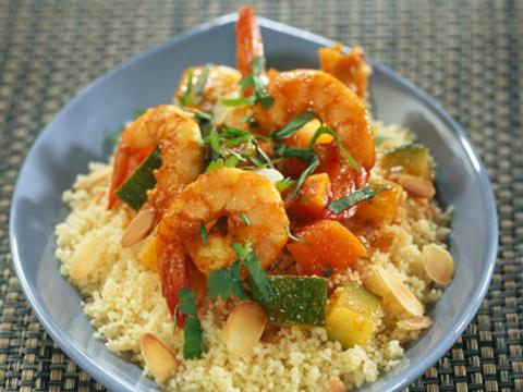 Couscous met scampi's