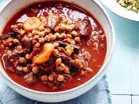 Stoofpotje met lam en kikkererwten