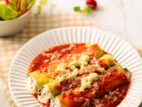 Cannelloni met ricotta en geitenkaas