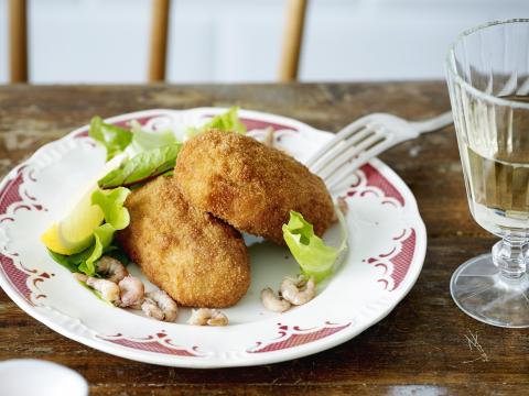 Croquettes aux crevettes: la recette classique