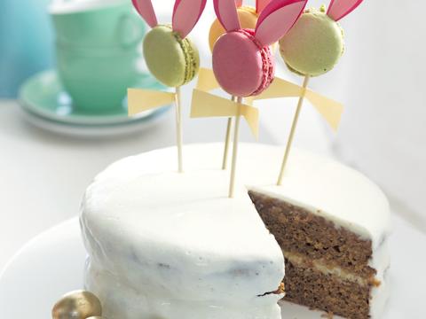 Worteltaart met yoghurtglazuur
