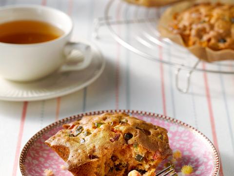 Cakejes met gekonfijt fruit