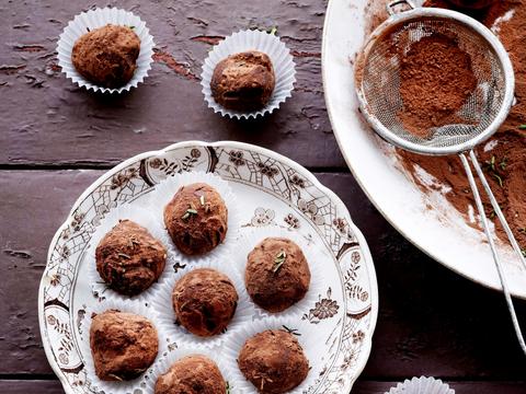 Chocoladetruffels met tijm