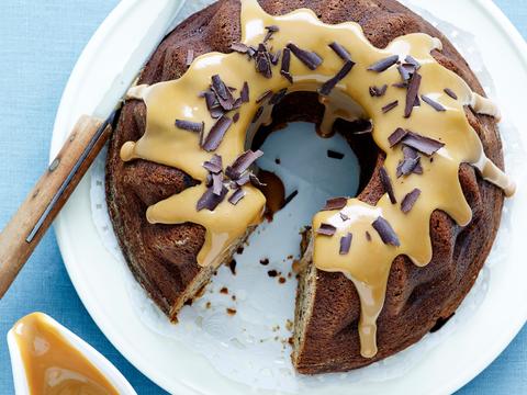 Bananencake met dulce de leche