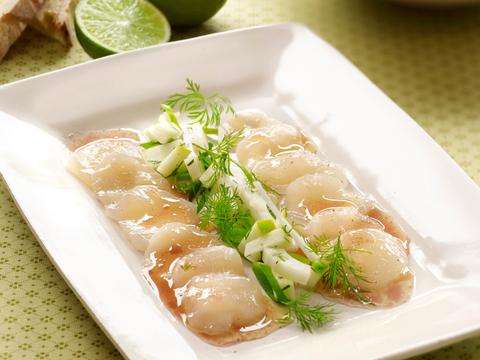 Carpaccio van sint-jakobsvruchten