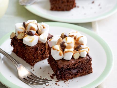 Brownie, topping au marshmallow