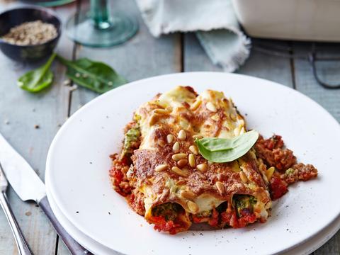 Cannelloni met spinazie en ricotta