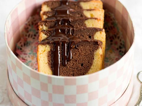 Choco-vanillecake met espresso