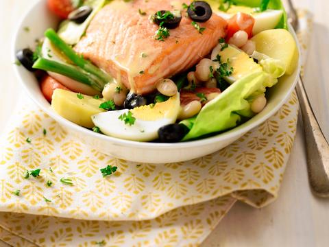 Aardappelsalade met zalm