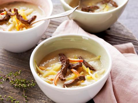Witloof met appel en runderreepjes