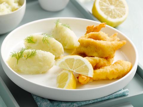 Fishsticks met tartaar en venkelpuree