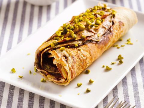Chocoladerol met pistaches
