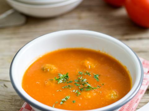 Tomatensoep met balletjes