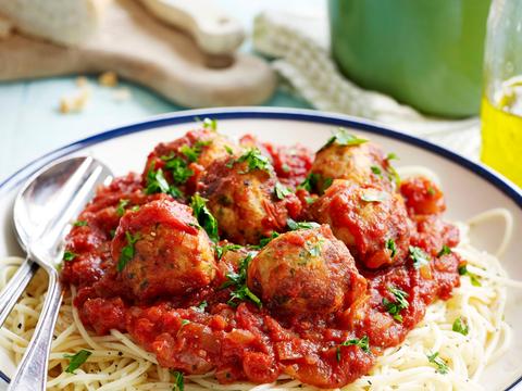 Italiaanse balletjes in tomatensaus