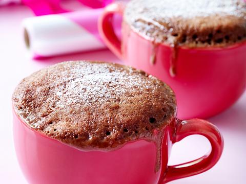 Snelle chocoladecake in kopjes