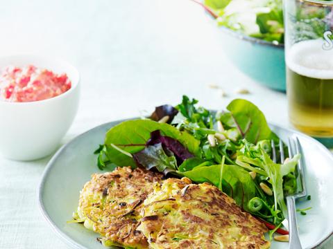 Frittata van bloemkool met pikante tomatensaus
