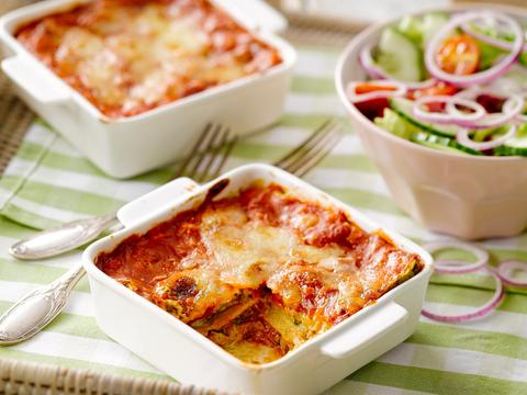 Lasagne met courgette en pesto