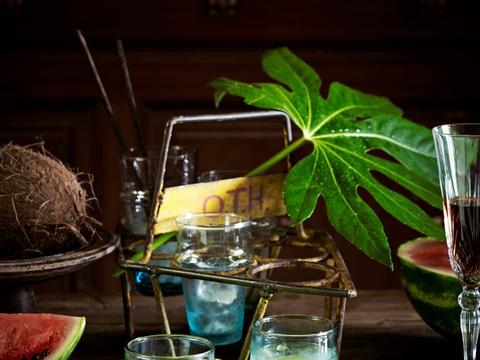 Classic caipirinha