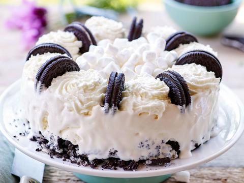 Oreo-ijstaart met marshmallows