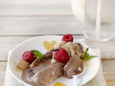 Semifreddo van chocolade, espresso en hazelnoot