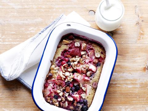 Zoete ontbijtquinoa uit de oven