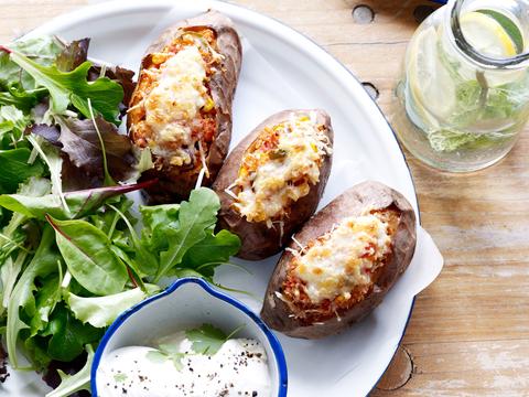 Zoete aardappel met quinoa