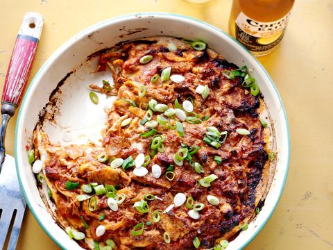 Mexicaanse lasagne met kip