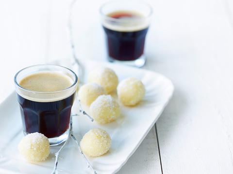 Witte chocoladetruffels met gember