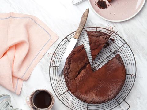 Chocoladetaart zonder bloem en gluten