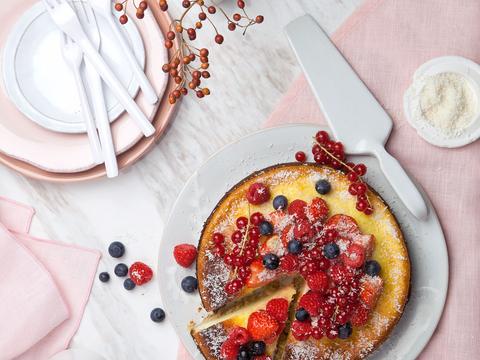 'Kaastaart' met rood fruit