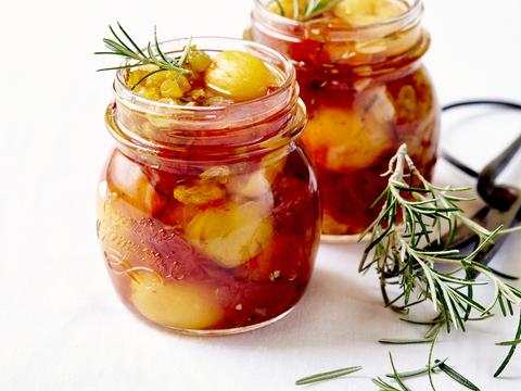 Pittige chutney van kerstomaat
