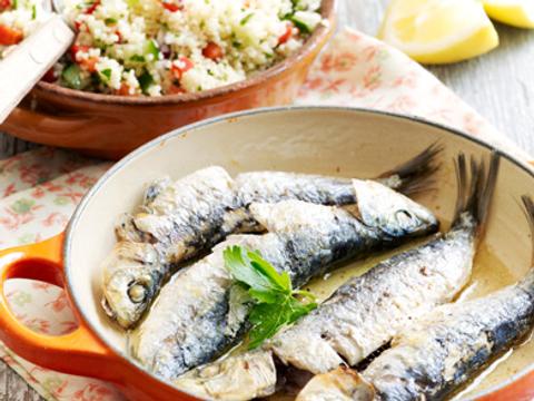 Taboulé met sardientjes