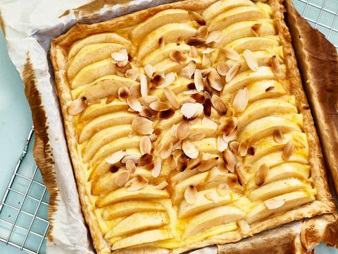 Appeltaart met pudding