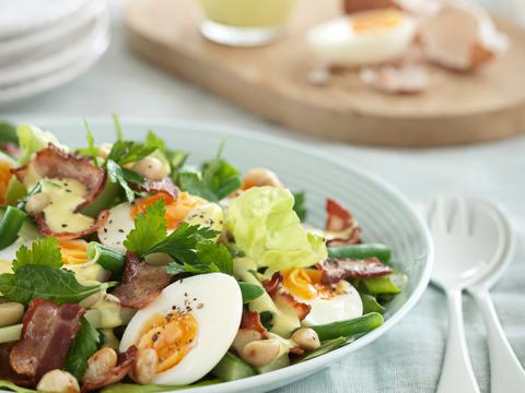 Eiersalade met bacon