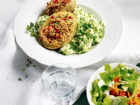 Gevulde aardappelen met tonijn
